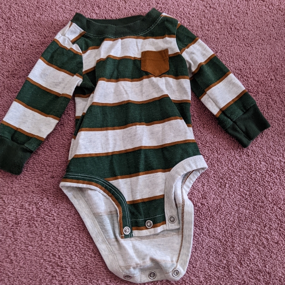Carter's, 3 month onesie, boys, long sleeve